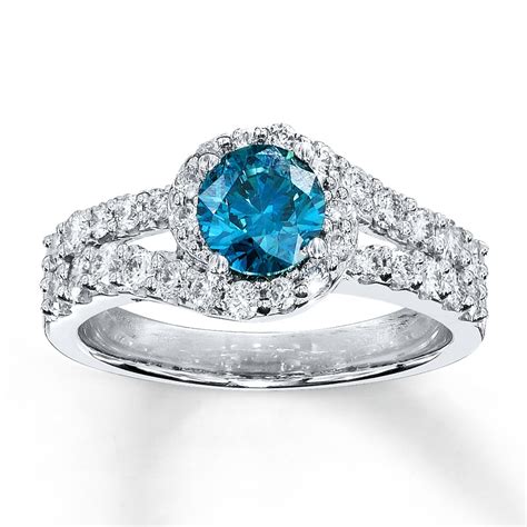 kay diamond blue rings